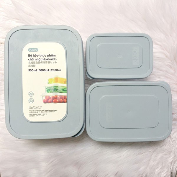 [ Giảm 20k Đơn 150k Bộ 6 size] Hộp Đựng Thực Phẩm Nhựa Chữ Nhật Hokkaido Cao Cấp INOCHI | BigBuy360 - bigbuy360.vn