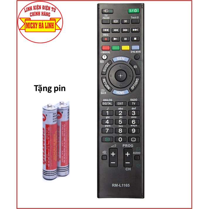 Điều khiển remote tivi SONY dùng được cho tất cả các mẫu tivi SONY (1165)