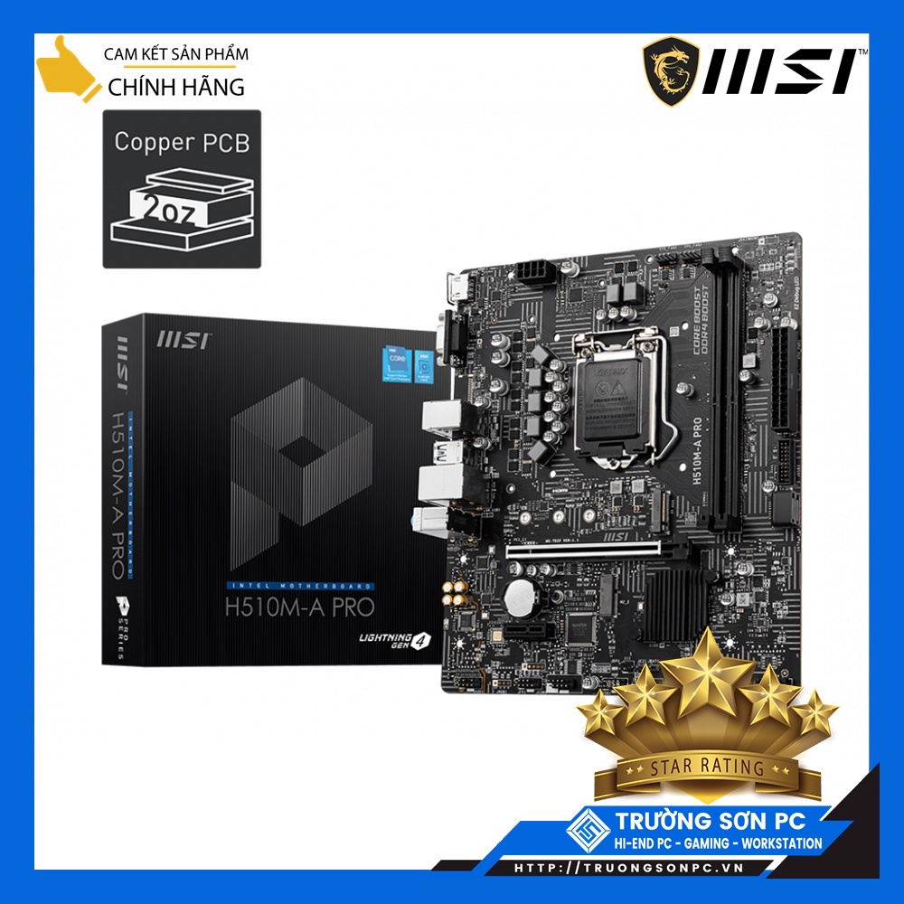 Mainboard MSI H510MA PRO M.2 NVME Connector | Socket 1200