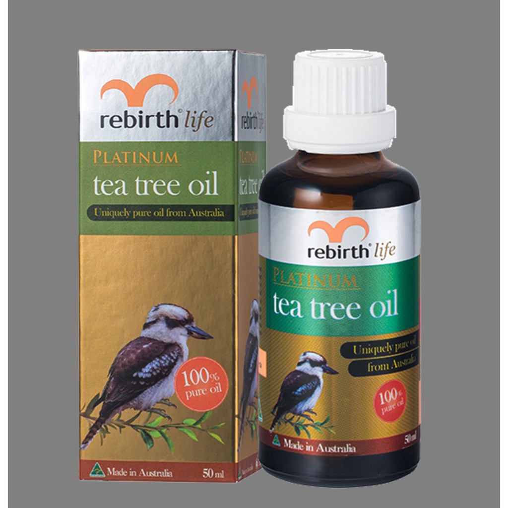 Tinh dầu tràm trà nguyên chất {{anti.acne}} tea tree essential oil Rebirth 10ml/50ml - Úc