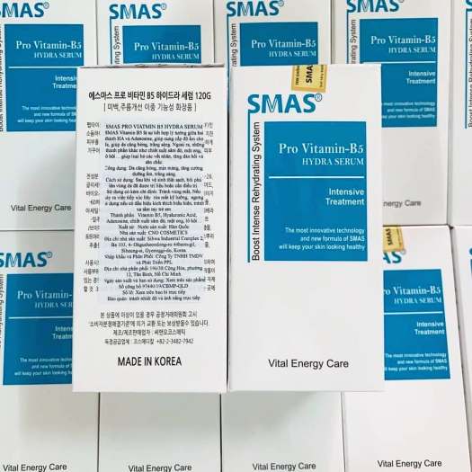Tinh chất phục, hồi da Smas Pro Vitamin B5 Hydra Serum 120ml