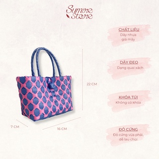 Sumire Store Túi đan Sa Đéc - Tím hồng