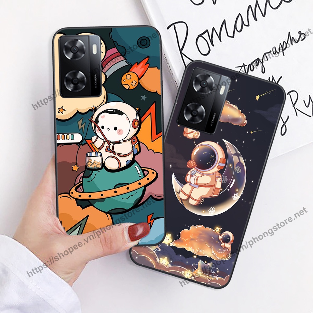 Ốp lưng Oppo A57 2022 - Oppo A57 4G vũ trụ phi hành gia cực hot siêu cute-rẻ-bền