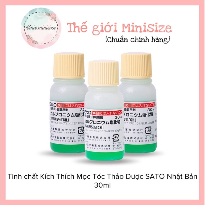 Tinh chất Kích Thích Mọc Tóc Thảo Dược Sato Arovics Nhật Bản 30ml | Vinie.minisize