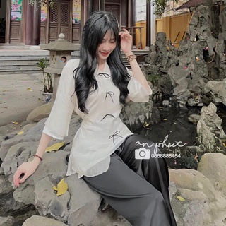 Bộ đi chùa nữ cách tân , bộ đi chùa nữ cổ tàu hot hit