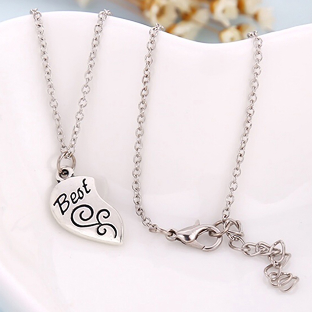 1 Cặp vòng cổ Mặt Khắc Chữ Best Friends Cho Nữ