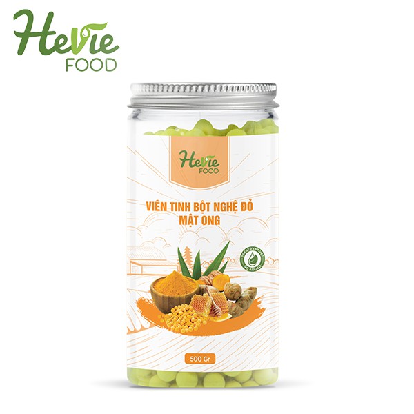 Viên tinh bột NGHỆ ĐỎ mật ong 500g HeVieFood