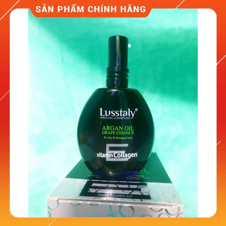 [CHÍNH HÃNG] Tinh dầu dưỡng tóc lustalyArgan Oil Grape Essence dưỡng bóng suôn mượt tóc 50ml  không gây bết dính  giữ ne