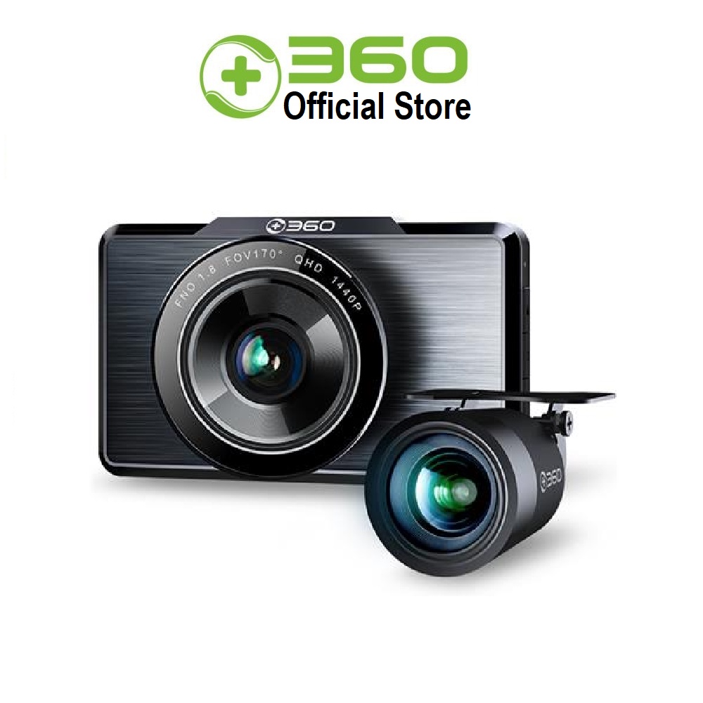 Camera hành trình Qihoo 360 G500H 2K GPS 2 mắt trước sau Bản quốc tế