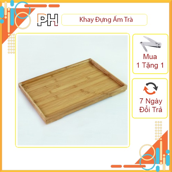 Khay trà bằng gỗ, khay đựng ấm chén pha trà