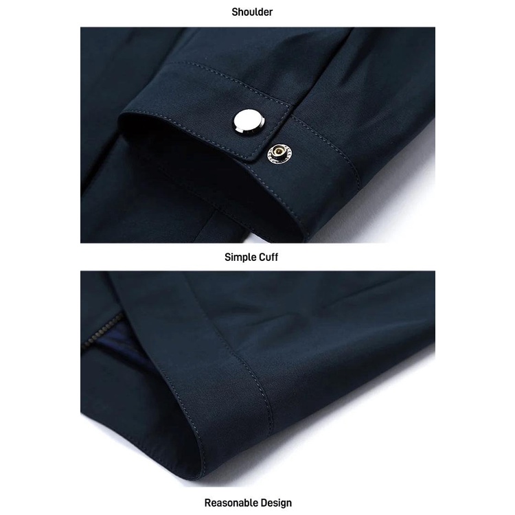 Áo khoác ve áo công sở giản dị cho nam trung niên