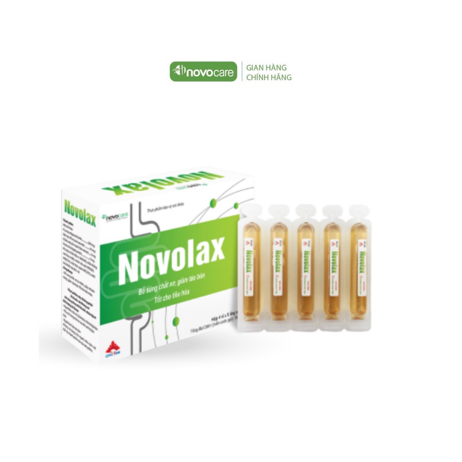 Ống Uống Giảm Táo Bón - Novolax - Bổ Sung Chất Xơ Hòa Tan Từ Thiên Nhiên, Giảm Táo Bón, An Toàn Cho Mẹ Và Bé