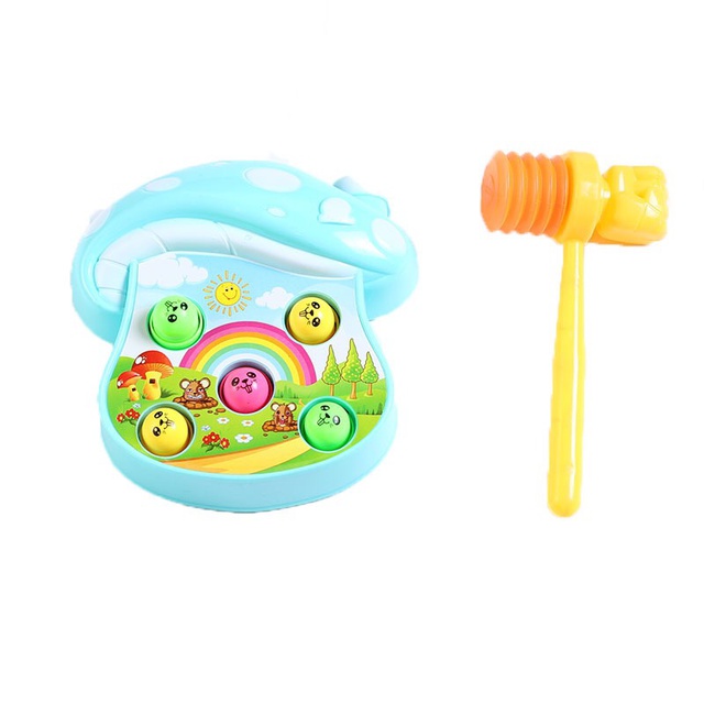 Bộ đồ chơi đập chuột hình nấm dễ thương