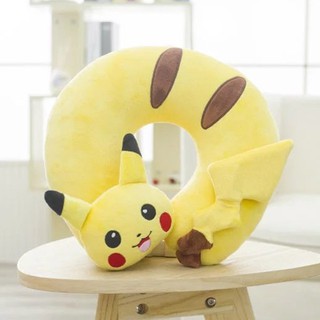 Gối kê cổ du lịch hình chữ U hình Pikachu dễ thương