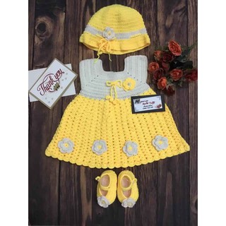 Set Áo Đầm handmade 3 món cho bé