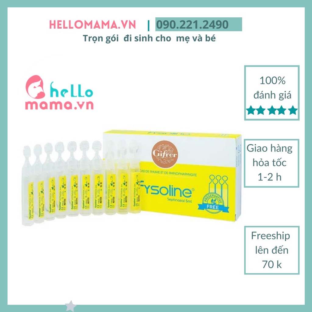 Nước muối vàng - xanh-hồng  sinh lý Kháng khuẩn   Gifrer Pháp - Hỗ trợ nghẹt mũi, viêm mũi, sổ mũi