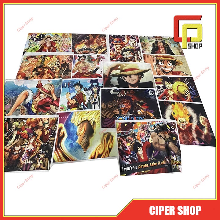 Tranh vải Dragon Ball - One Piece - Naruto 30x40cm - Giao Ngẫu nhiên