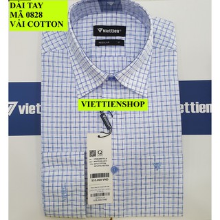 (0828 CRL) ÁO SƠ MI VIỆT TIẾN DÀI TAY CA RÔ