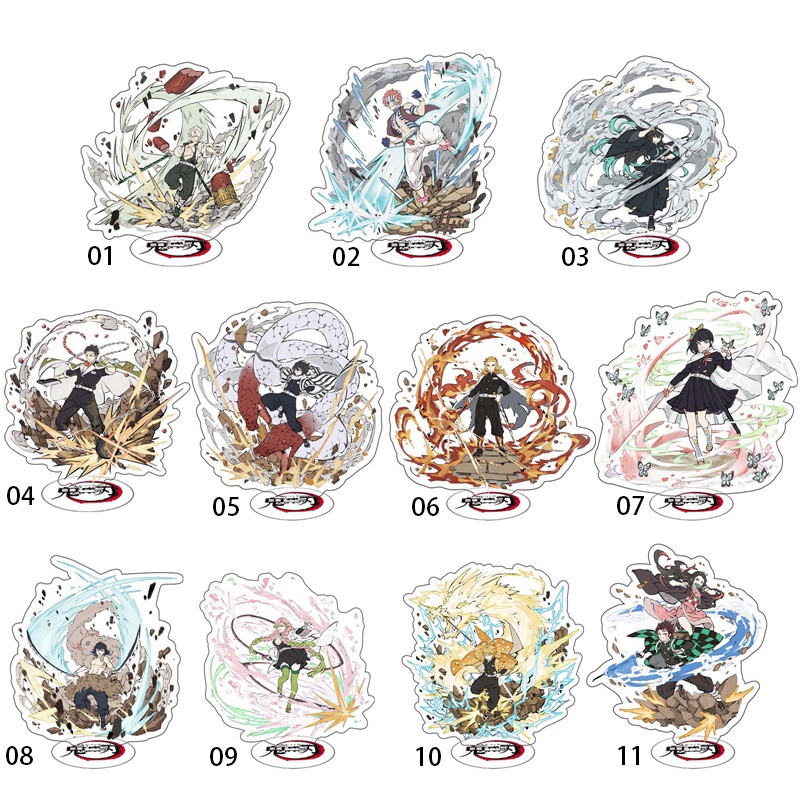 Mô Hình Nhân Vật Kimetsu No Yaiba Có Giá Đỡ Bằng Nhựa Acrylic Để Bàn Trang Trí