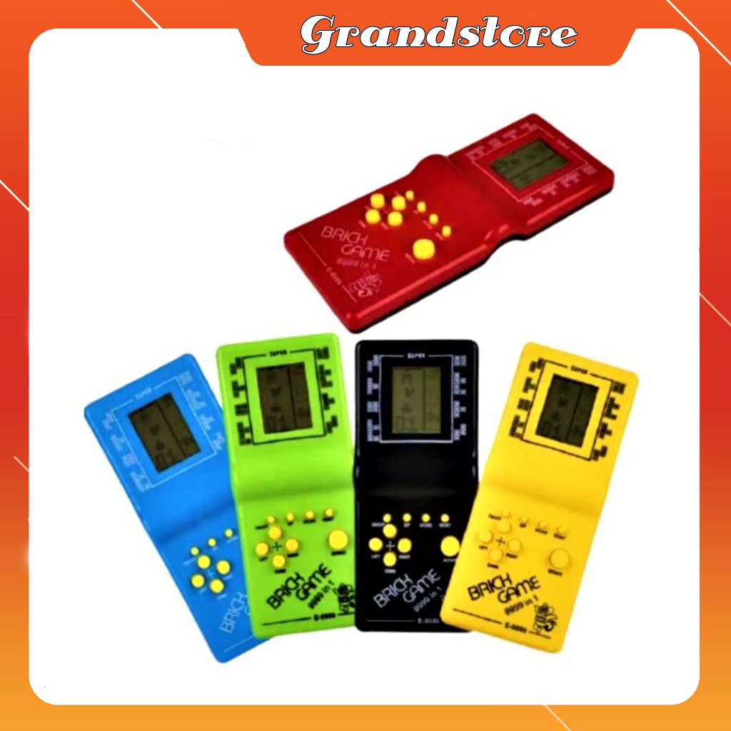 MÁY CHƠI GAME ĐIỆN TỬ CẦM TAY GIẢI TRÍ HUYỀN THOẠI CỔ ĐIỂN DÙNG PIN BRICK GAME 9999 IN 1 TÍCH HỢP NHIỀU TRÒ CHƠI