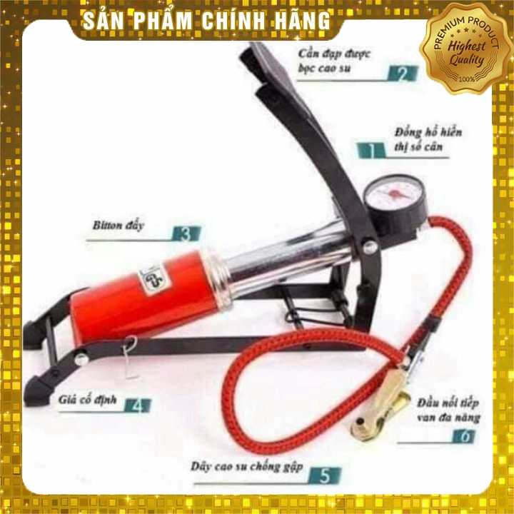 Bơm đạp chân xe đạp, xe máy, ô tô [ phukienthoitrang29 ]