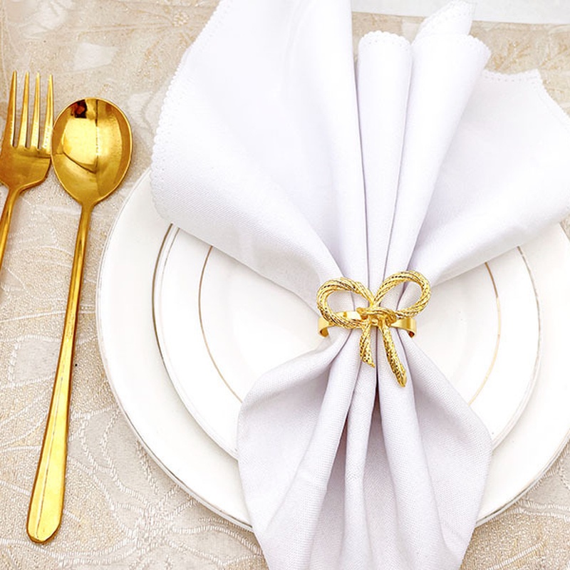 Vòng Nhẫn Giữ Khăn Ăn / Khăn Ăn Bằng Kim Loại Hình Bướm Sáng Tạo Trang Trí Tiệc Cưới / Nhà