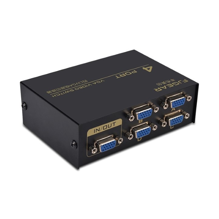 Bộ gộp VGA 4 vào 1 ra - 4 Port VGA Video Switch - Gộp tín hiệu VGA 4 vào 1 ra - VGA 4 in 1 out