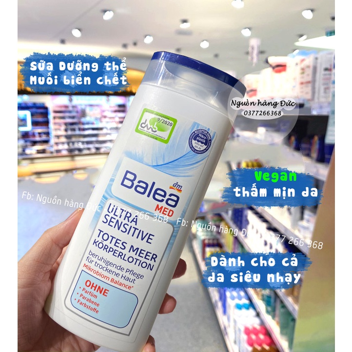 Dưỡng thể Balea serum dưỡngda trắng và siêu cấp nước gấp 10 lần