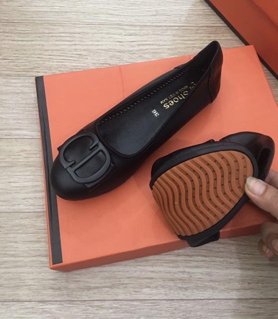 Giầy bệt khoá đế cao su ( hình thật )