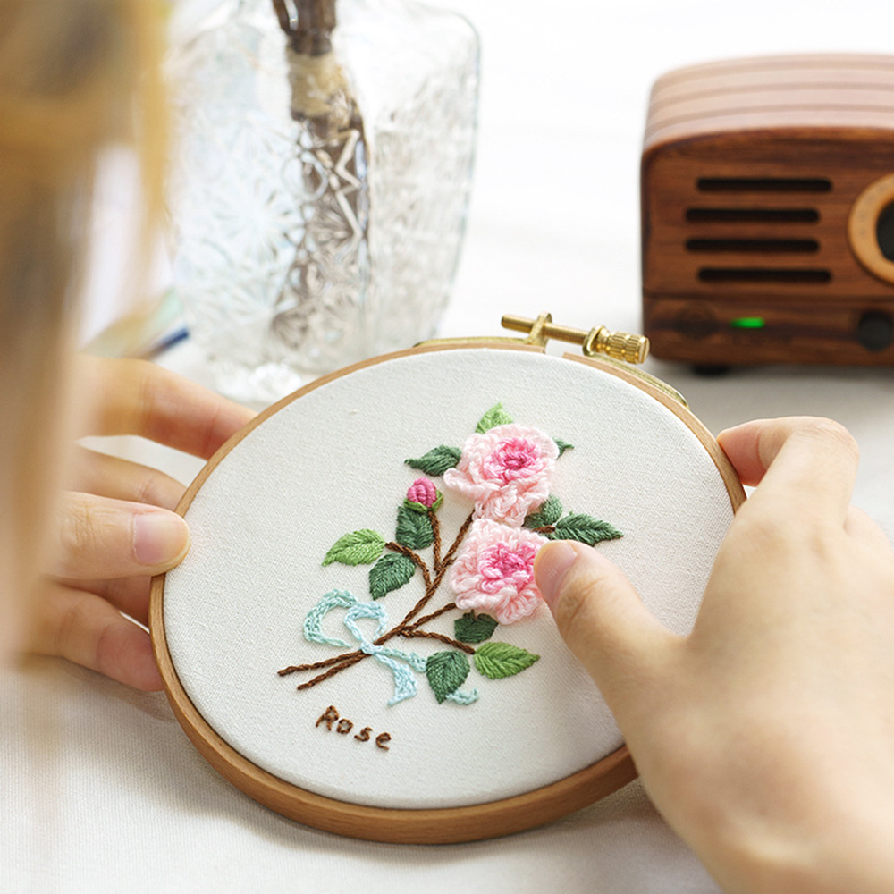 Túi Thêu Hoa Hồng Thủ Công Cho Người Mới Bắt Đầu