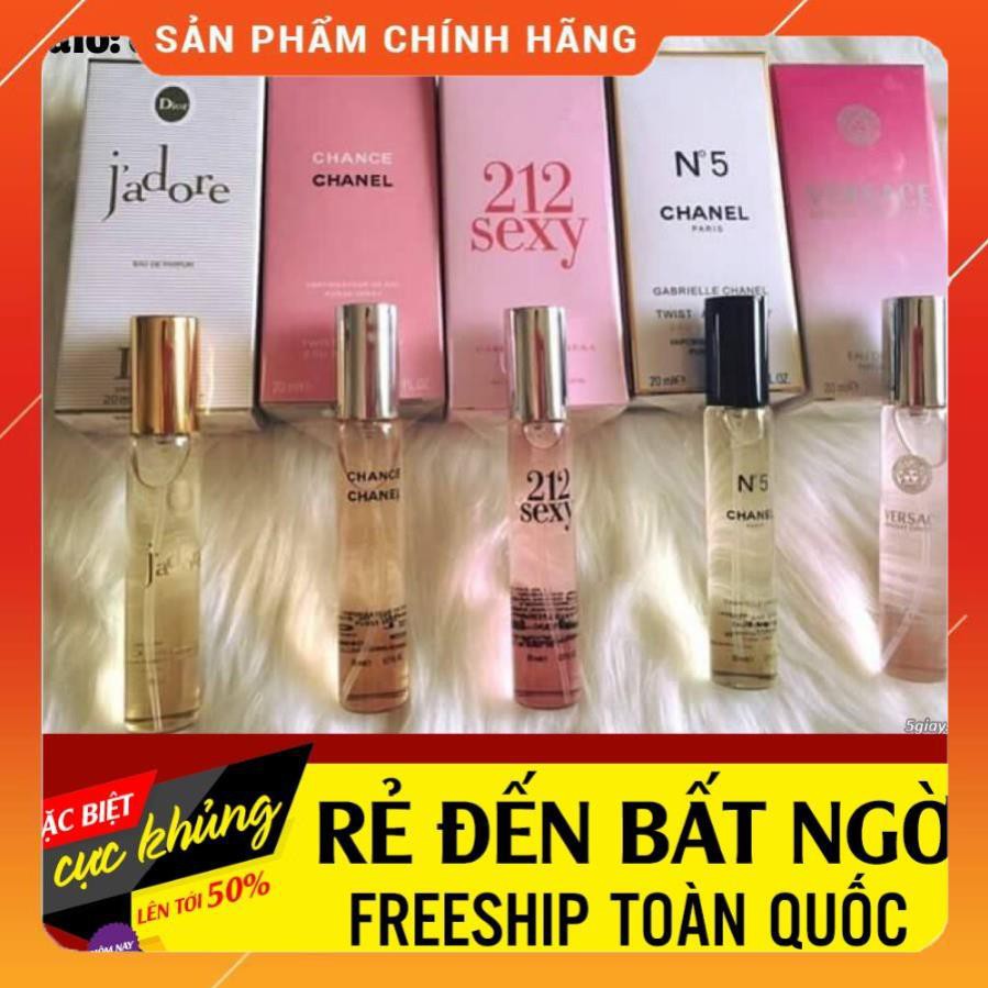 [HÀNG HÓT] [Rẻ Vô Địch] Nước Hoa mini Nam Nữ Cao Cấp 20ml Hương Thơm Quyến Rũ  Cực Thơm | BigBuy360 - bigbuy360.vn