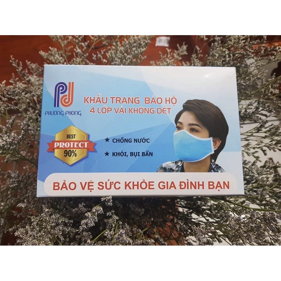Hộp khẩu trang 3D y tế 4 lớp 50 chiếc chuẩn chất lượng | BigBuy360 - bigbuy360.vn