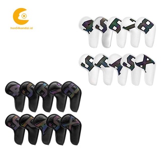 Set 10 Vỏ Bọc Đầu Gậy Đánh Golf Sắt Chuyên Dụng Đen