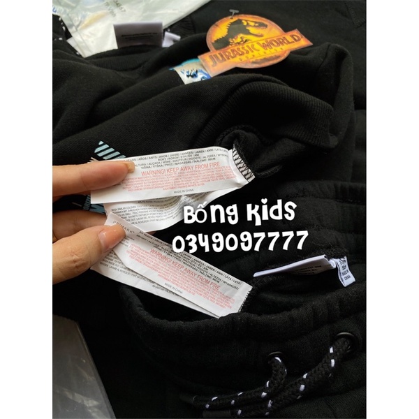 Bộ Nỉ Bé Trai Khủg Log Đen PR