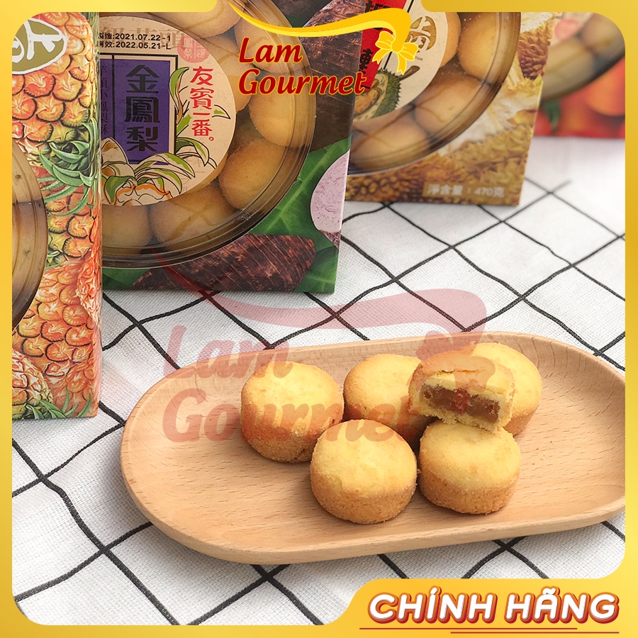 Bánh Dứa Đài Loan/ Sầu Riêng Nhân Dẻo Nhập Khẩu Cao Cấp 470g -  Lam Gourmet