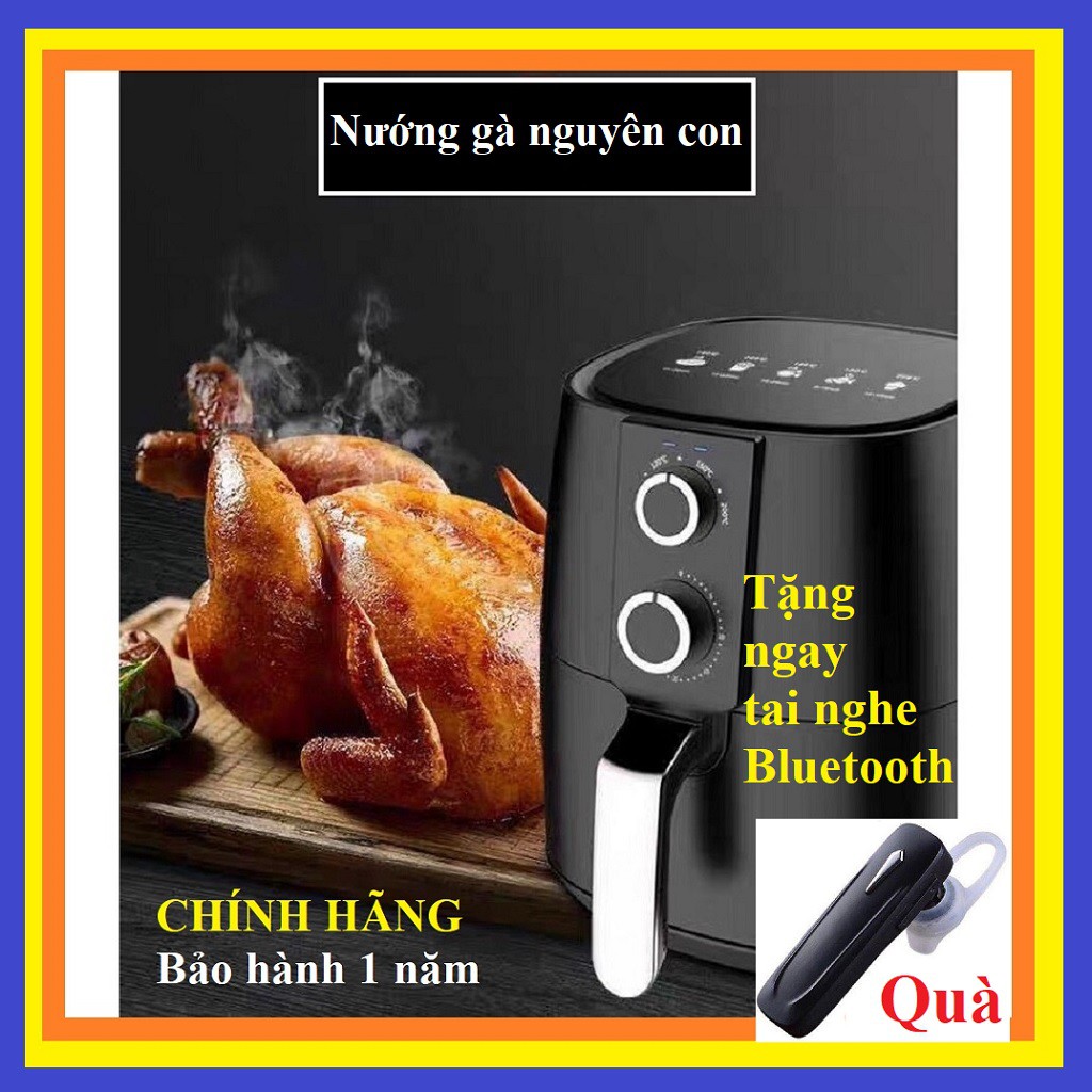 Lò chiên không dầu Chính hãng CAMEL F261-1 5L Công suất 1350W Màu đen - BẢO HÀNH 1 NĂM