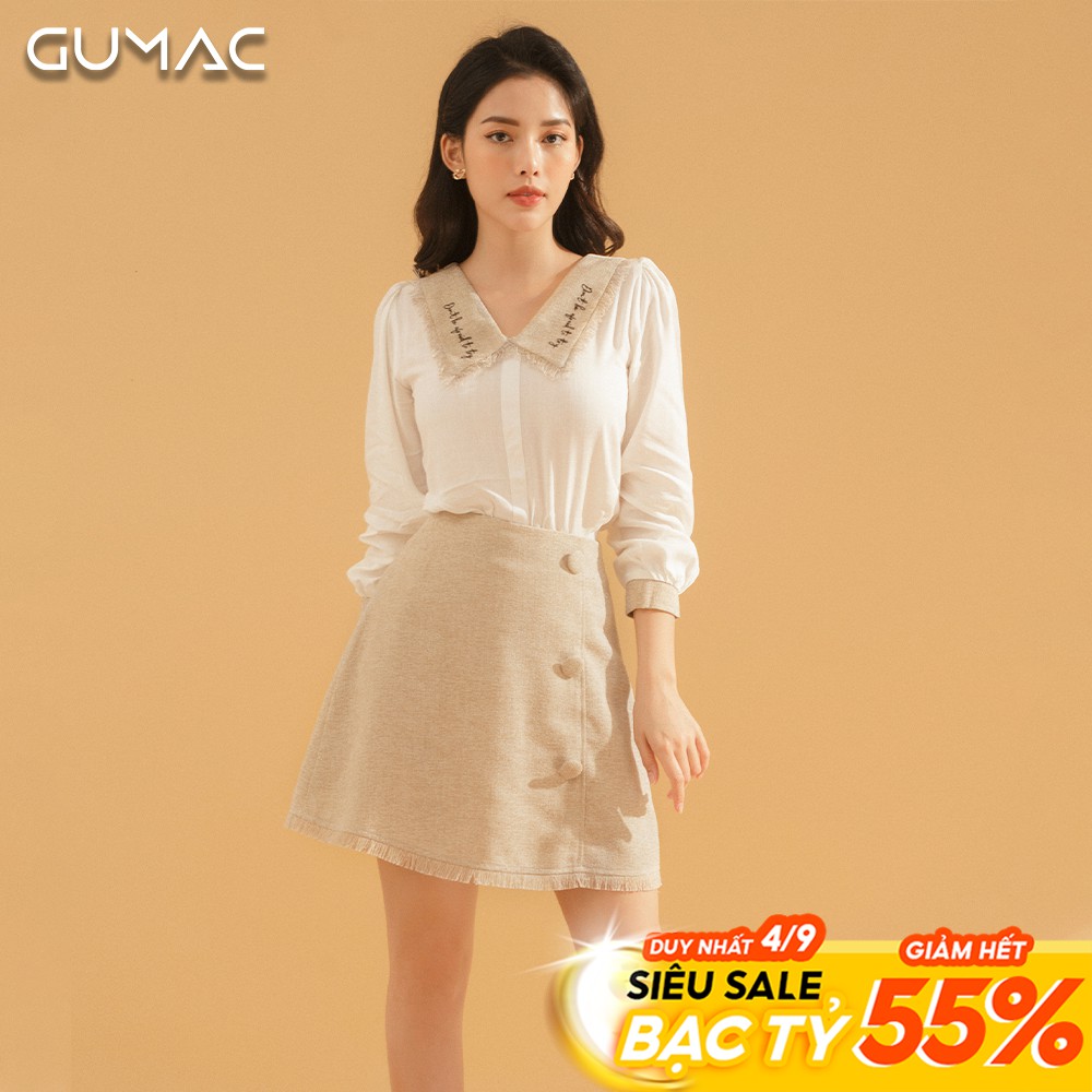 [Mã WAAUG giảm 15% tối đa 30k đơn 99k] Chân váy lai tua rua VA750 GUMAC | BigBuy360 - bigbuy360.vn