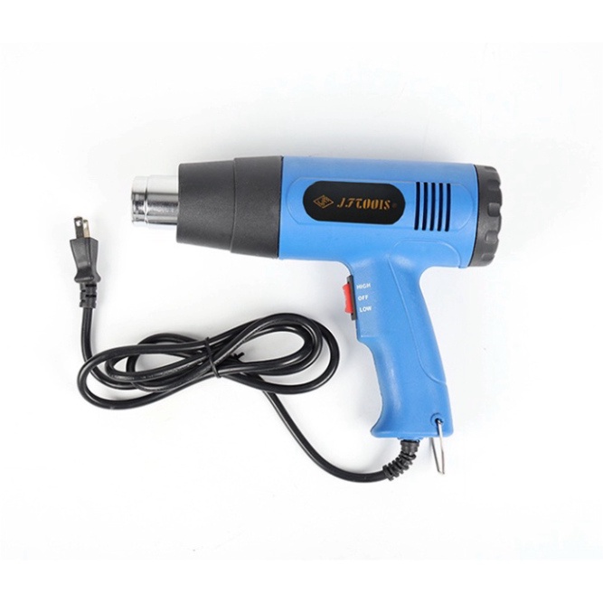 Máy khò hơi nóng 2000W JFTOOIS - Máy khò nhiệt màng co bọc giỏ quà, dán decal