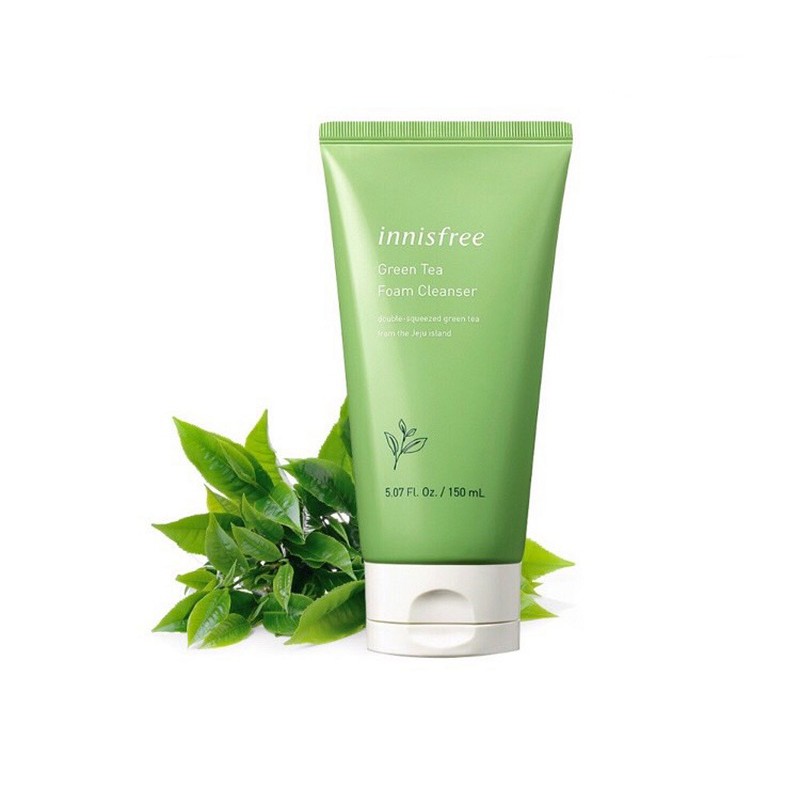 Sữa rửa mặt làm sạch từ trà xanh đảo Jeju Innisfree Green Tea Morning Cleanser 150ml - NEW ( Korea)