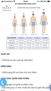 Quần lót nam Relax underwear