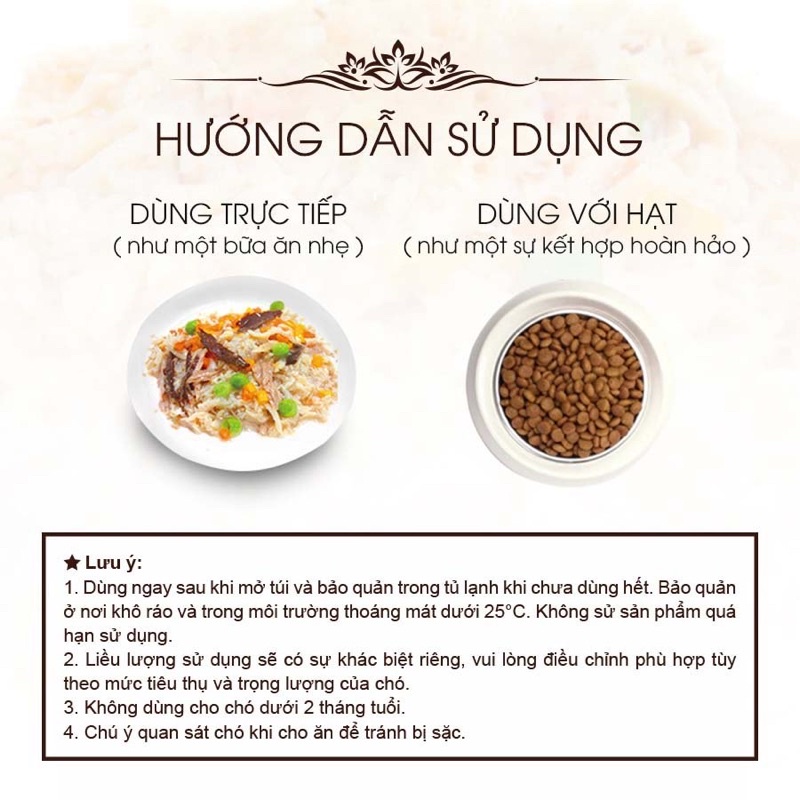 Thịt gà đóng gói cho chó Delicious Times 70g ___