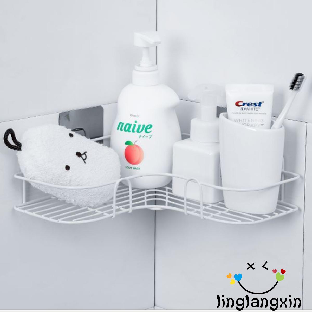 Set 2 Kệ Tam Giác Gắn Tường Đựng Vật Dụng Tiện Lợi