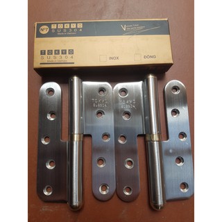 Combo 10 bản lề cối INOX 304 ĐẦU ĐỒNG Số 7 loại đẹp
