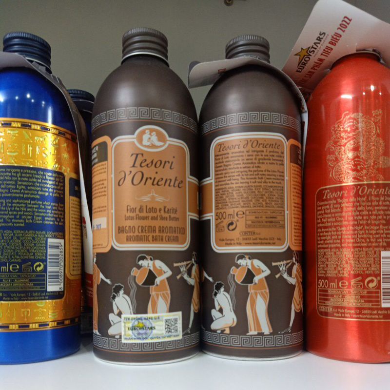 Sữa tắm xích trắng da, hương nước hoa 250ml - 500ml | Tesori D’Oriente Cao cấp Italia | Hàng Chính Hãng xe