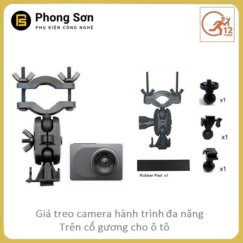 Giá treo Camera hành trình lên cổ gương chiếu hậu ( cho ô tô, xe máy,.... sử dụng đa năng )