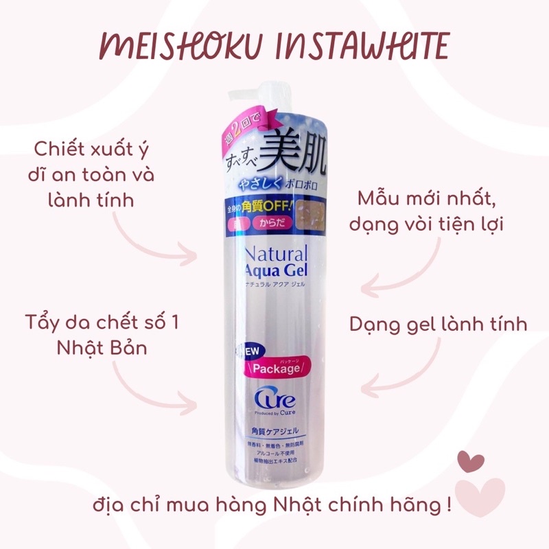 TẨY DA CHẾT CURE KHÔNG CỒN KHÔNG HƯƠNG LIỆU