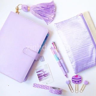 (Giá sale rẻ nhất) Sổ Planner màu tím Lilac Pastel cực hot