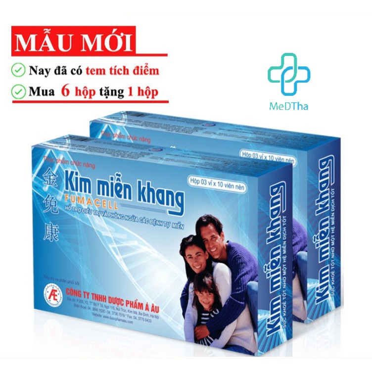 Kim Miễn Khang - Hỗ trợ Lupus Ban Đỏ, Vảy Nến, Bệnh Tự Miễn (Hộp 30 viên) [Chính Hãng]
