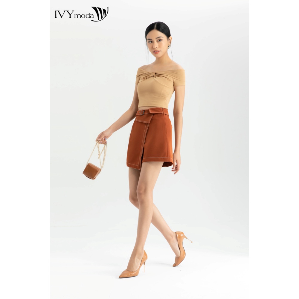 [NHẬP WABRTL5 GIẢM 10% TỐI ĐA 50K ĐH 250K ]Quần sooc nữ giả váy IVY moda MS 20B8547