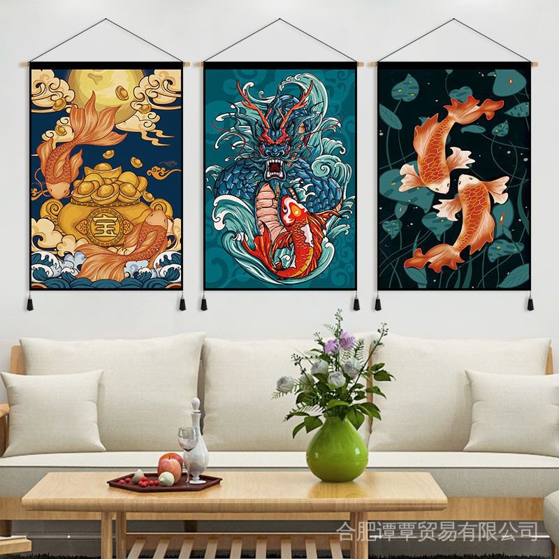Tranh Vẽ Treo Tường Trang Trí Nhà Hàng Khách Sạn Trung Quốc M7WN